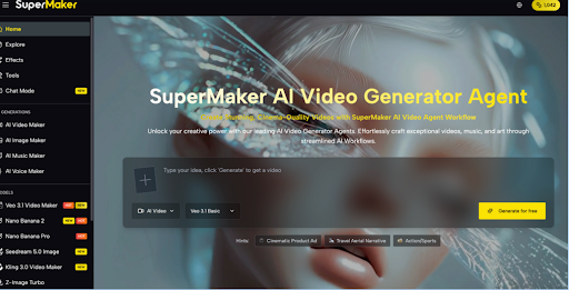 Cómo SuperMaker AI está redefiniendo la edición creativa de video e imagen SuperMaker AI